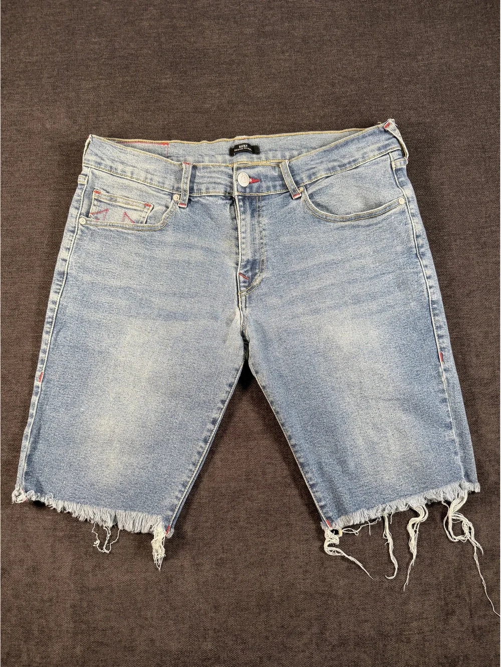 True Religion Ricky Relaxed Straight Denim Shorts Size 36